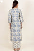 Tussar Cotton Kurta Pant And Dupatta Set With Block Print